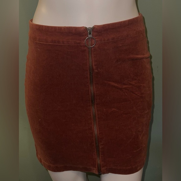 Forever 21 Brown Corduroy Pencil Skirt - Picture 1 of 4